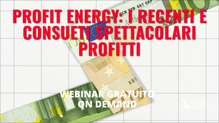 Profit Energy: i recenti e consueti spettacolari profitti