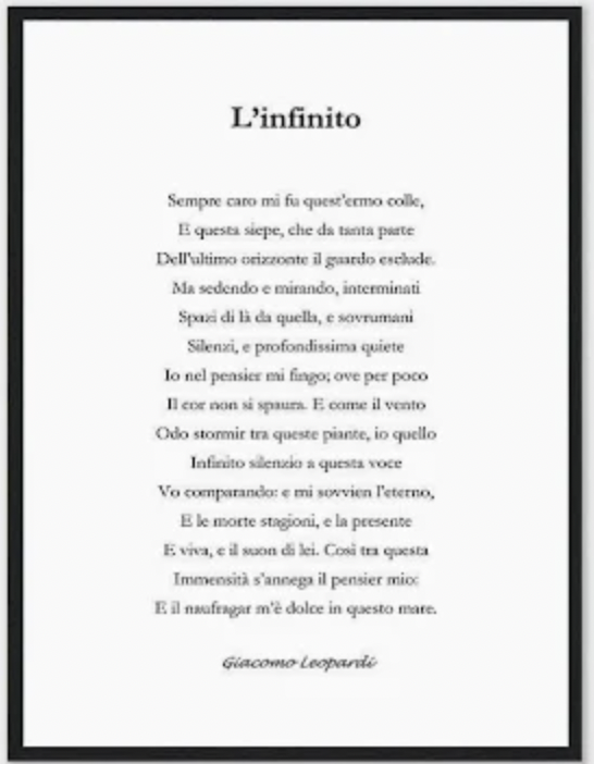 L'Infinito