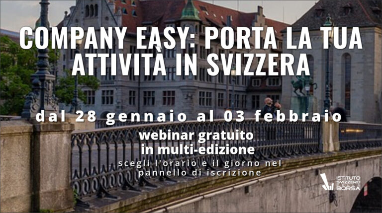 Company Easy: porta la tua attività in Svizzera